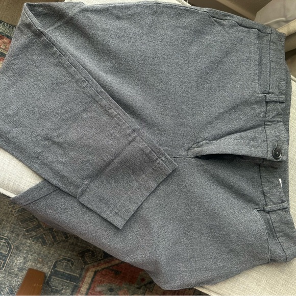 Alfani Two-Button Curvy-Fit Pants, Charcoal 6 Short main image 1
